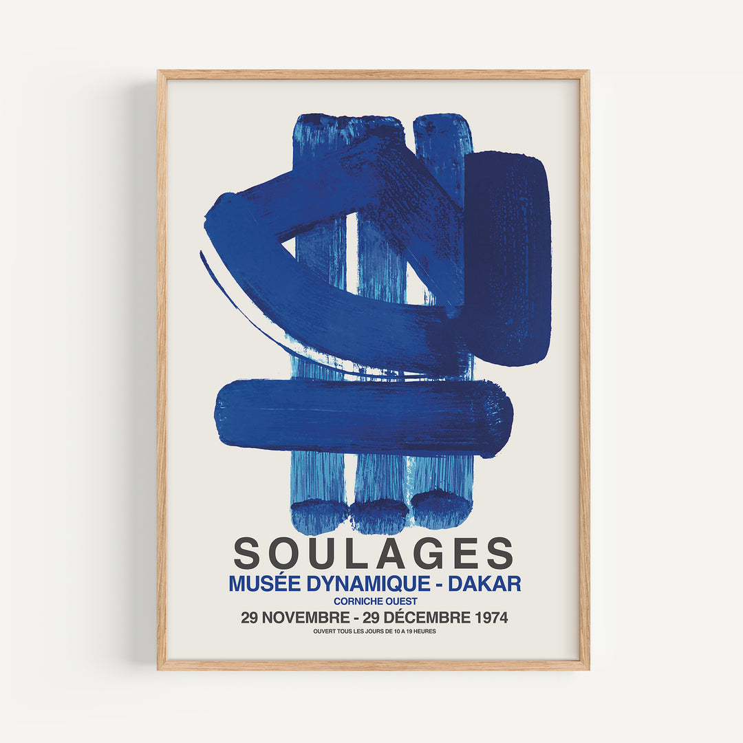 Soulages Exhibition Poster