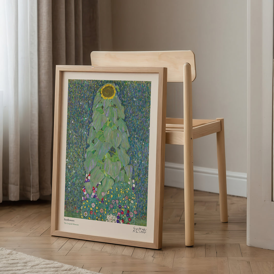 Sunflowers by Gustav Klimt Poster