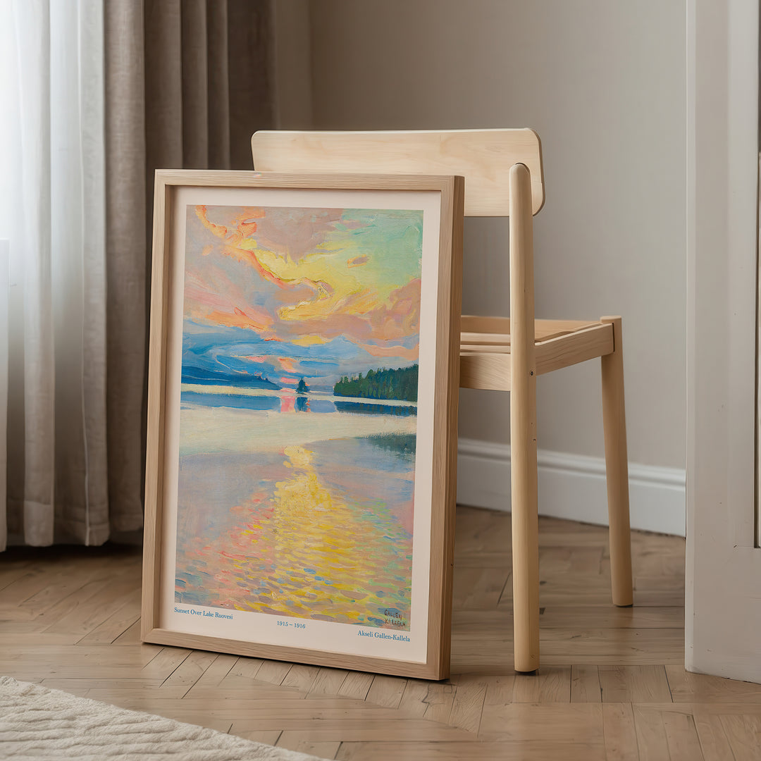 Sunset Over Lake Ruovesi by Akseli Gallen-Kallela Poster