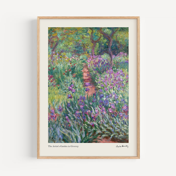 The Artists Graden in Giverny Claude Monet Poster