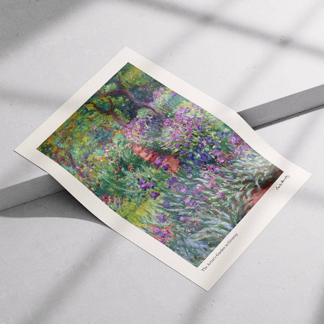The Artists Graden in Giverny Claude Monet Poster
