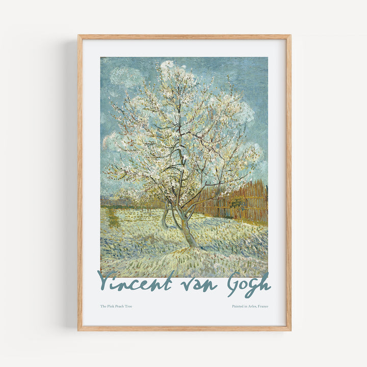The Pink Peach Tree Vincent Van Gogh Poster