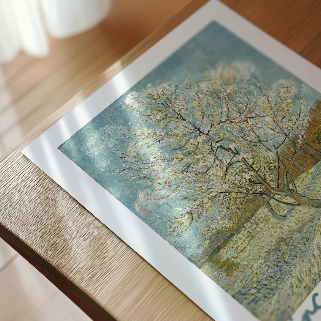 The Pink Peach Tree Vincent Van Gogh Poster