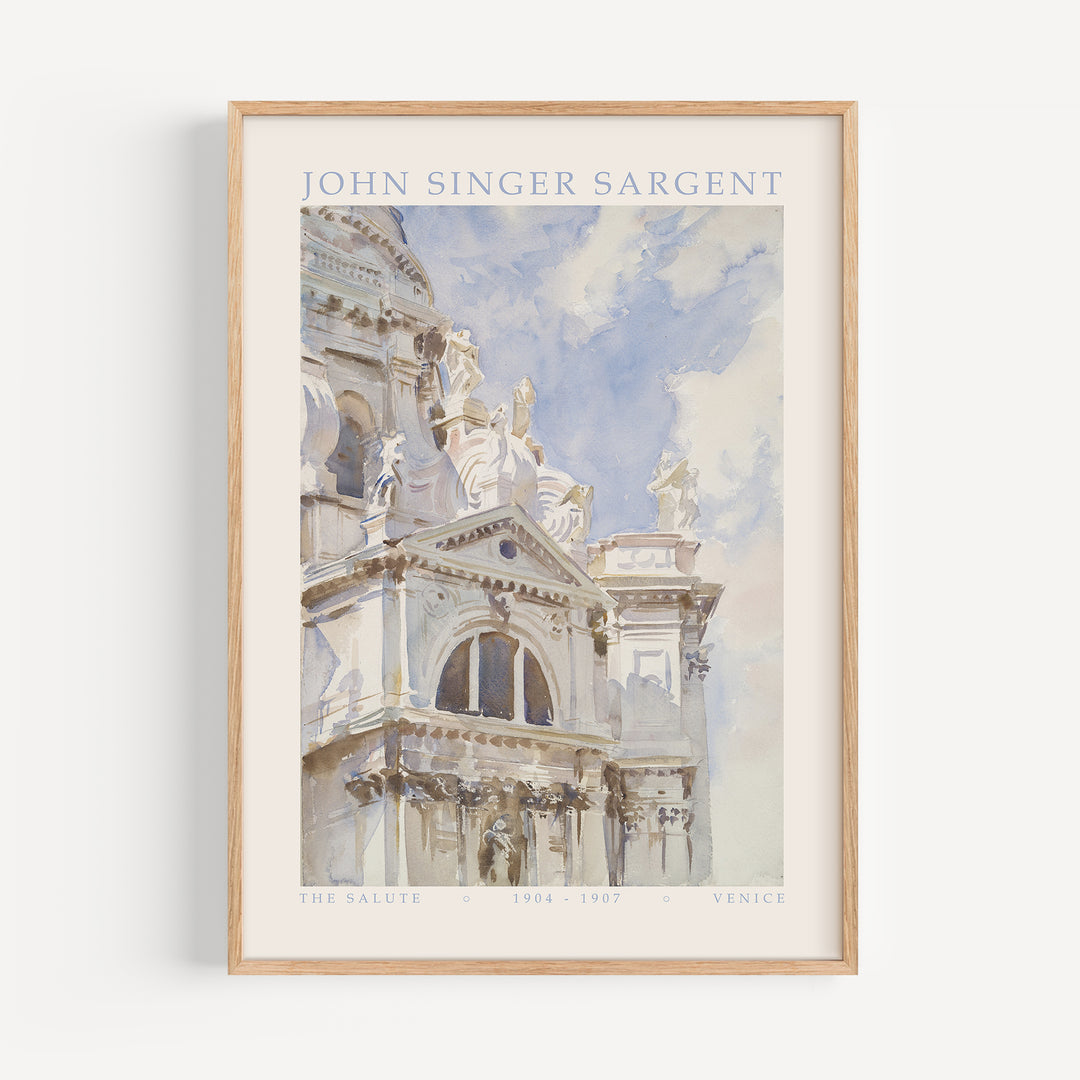 The Salute, Venice by John Singer Sargent Poster
