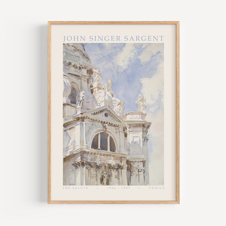 The Salute, Venice by John Singer Sargent Poster