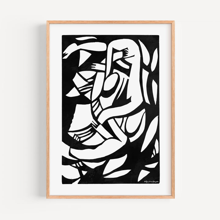 Wrestlers by Henri Gaudier-Brzeska Poster