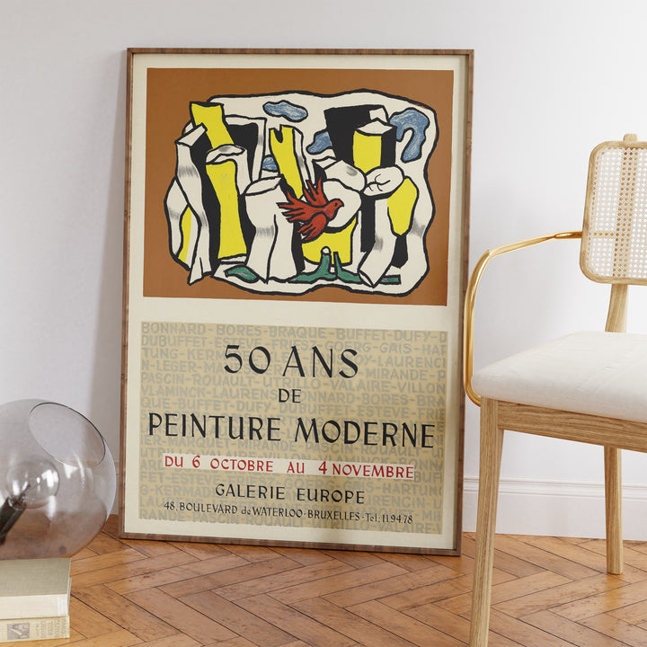 50 Ans de Peinture Moderne Exhibition Poster