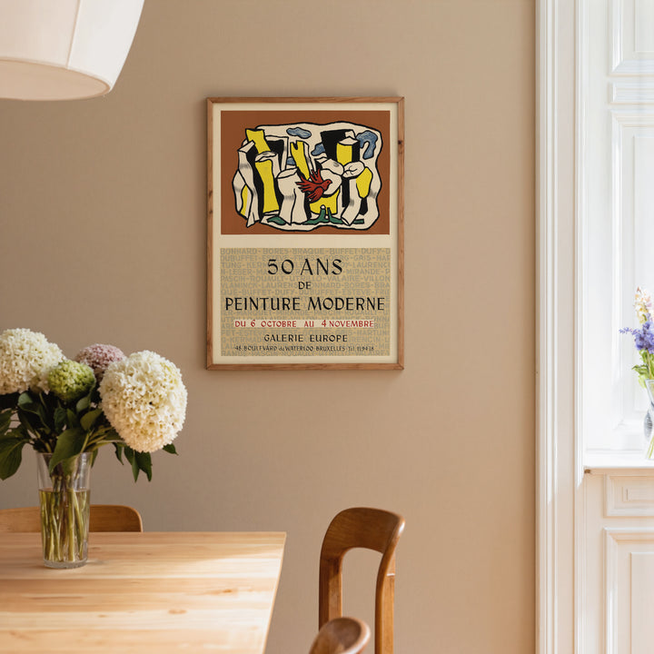 50 Ans de Peinture Moderne Exhibition Poster