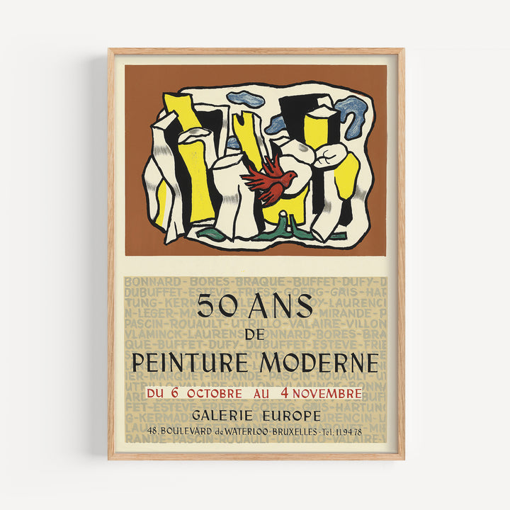 50 Ans de Peinture Moderne Exhibition Poster