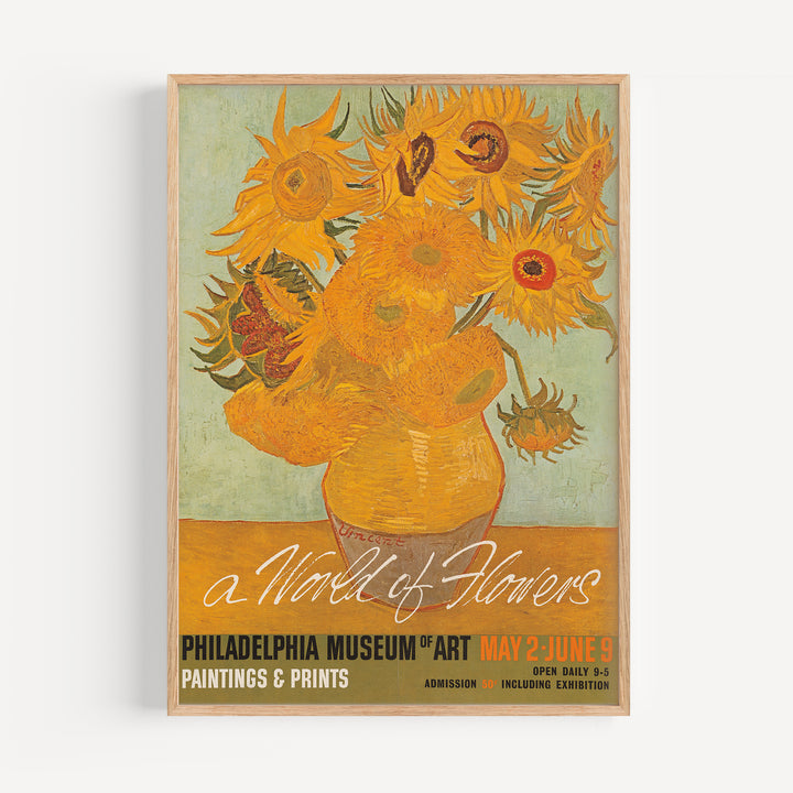A World of Flowers Exhibition Poster