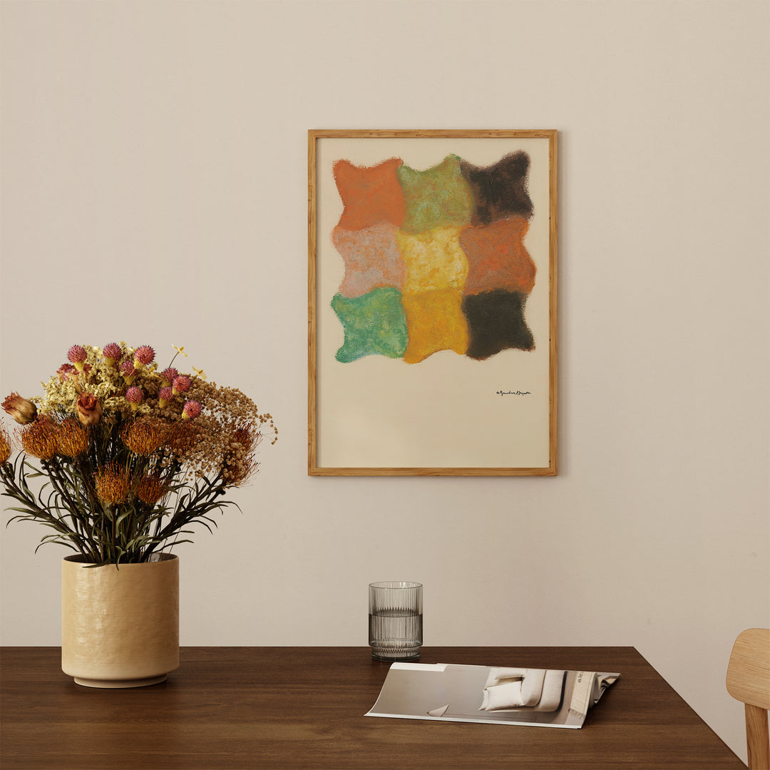 Abstraktion In Orange Poster