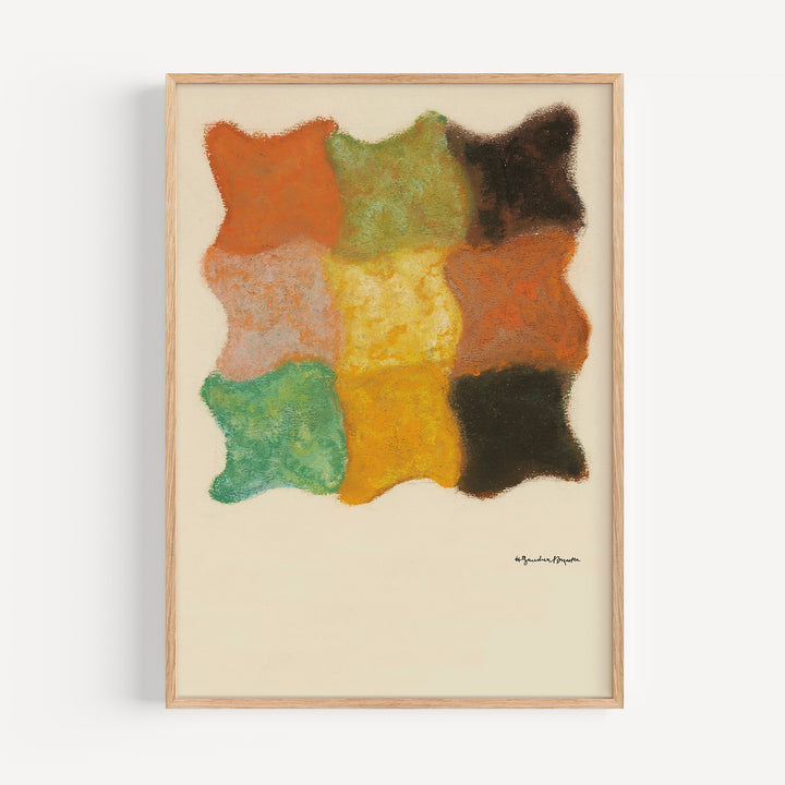 Abstraktion In Orange Poster