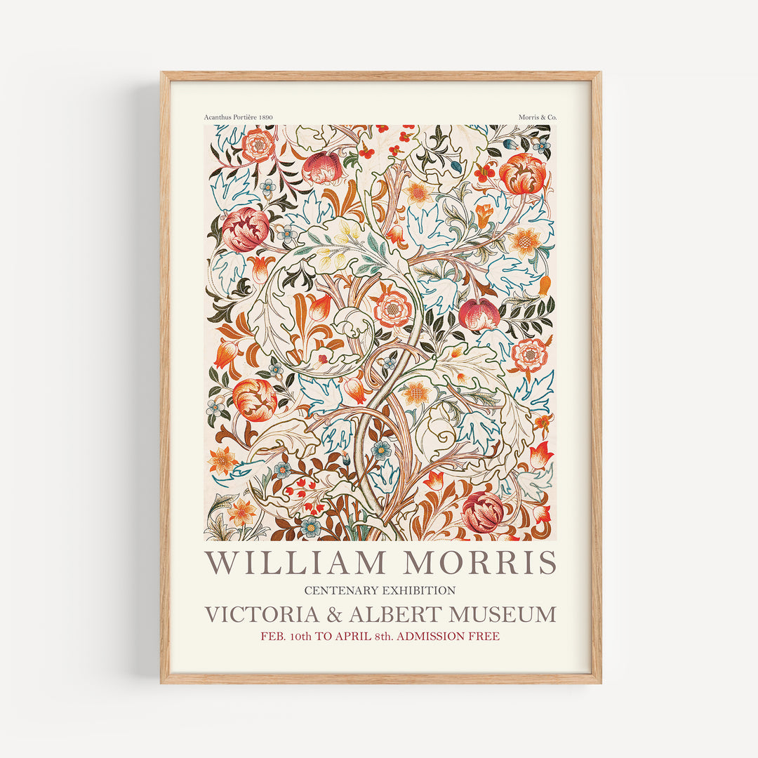 Acanthus Portière by William Morris Exhibition Poster