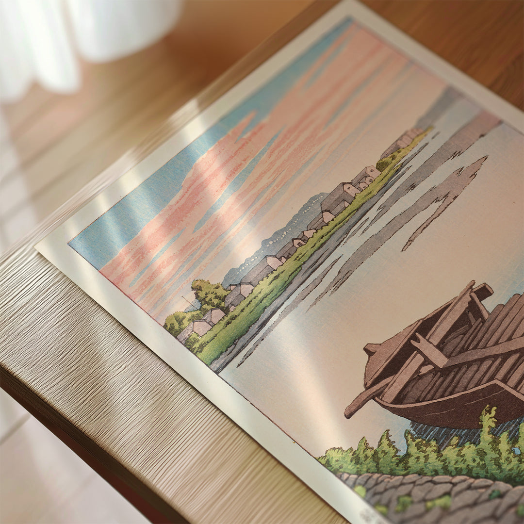 Akita-Tsuchizaki by Hasui Kawase Poster