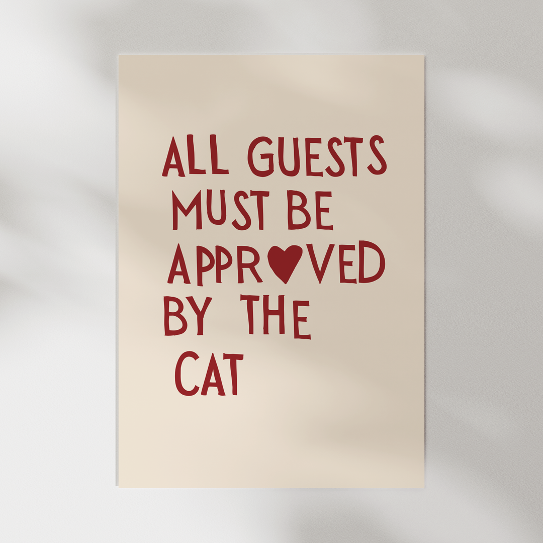 All guests must be approved by the cat poster