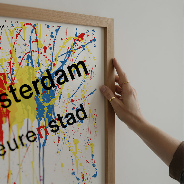Amsterdam Color City by Hans Cornelissen Poster
