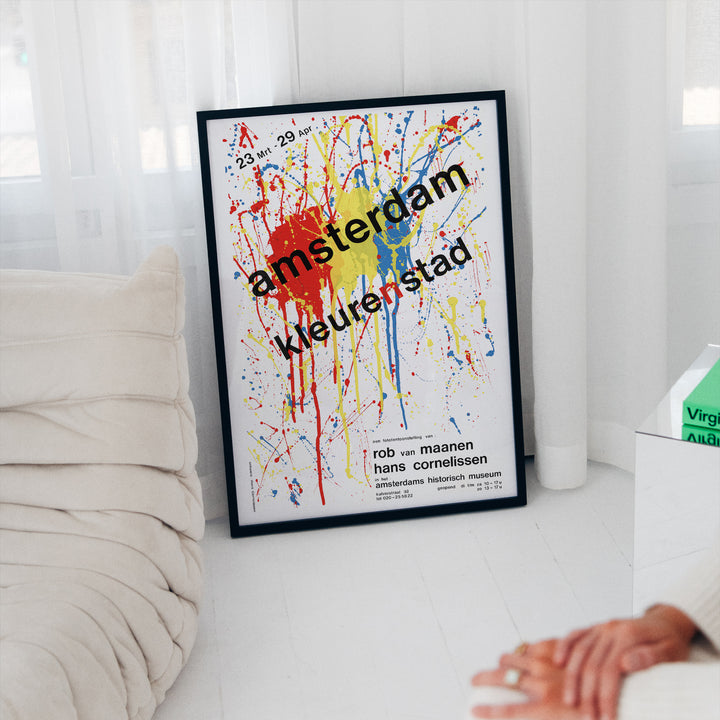 Amsterdam Color City by Hans Cornelissen Poster