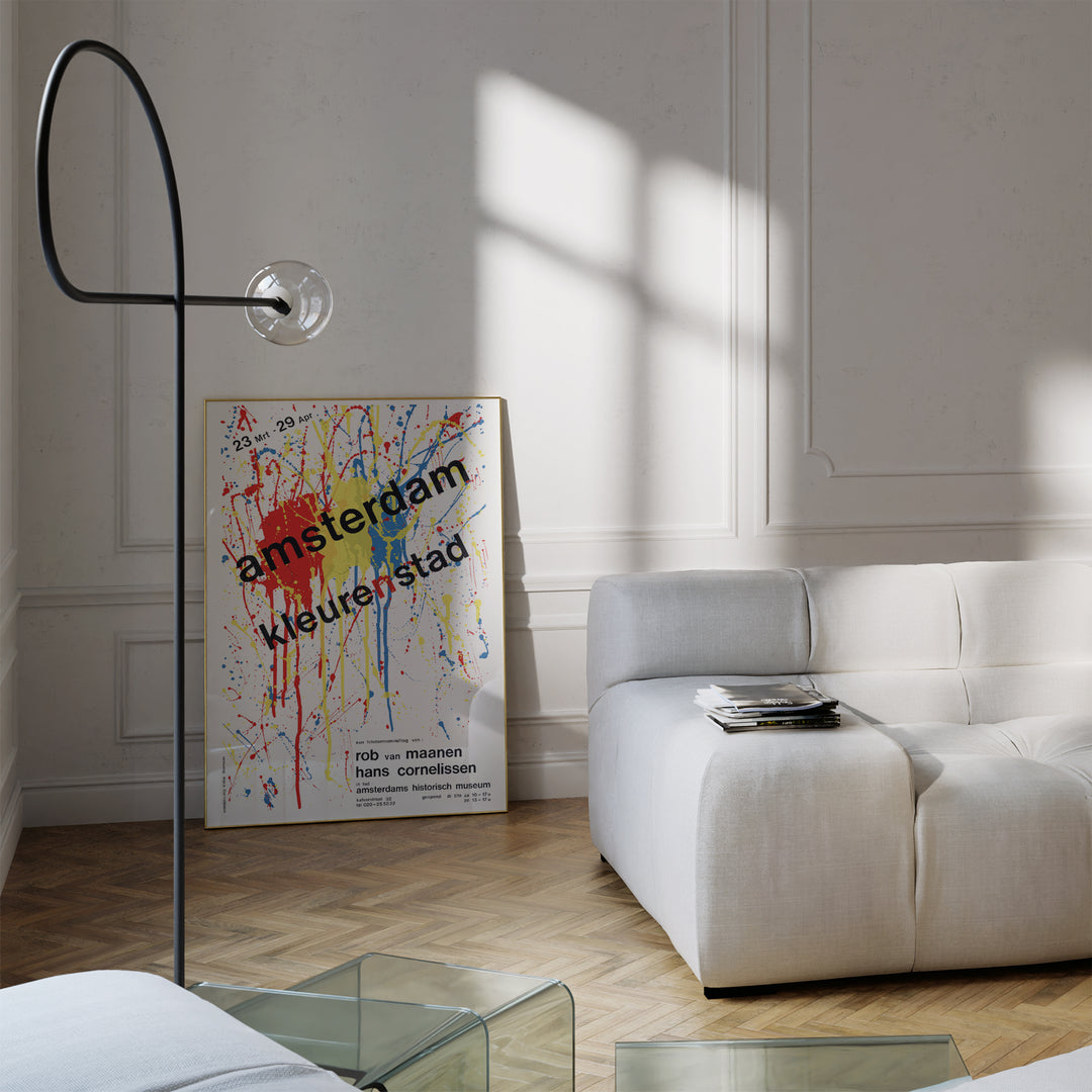 Amsterdam Color City by Hans Cornelissen Poster