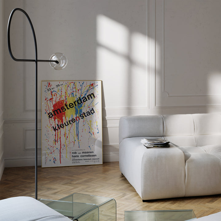 Amsterdam Color City by Hans Cornelissen Poster