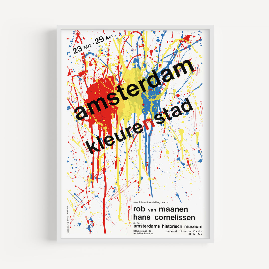 Amsterdam Color City by Hans Cornelissen Poster
