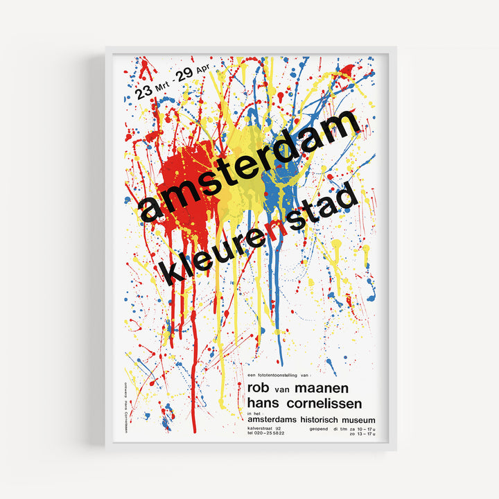 Amsterdam Color City by Hans Cornelissen Poster