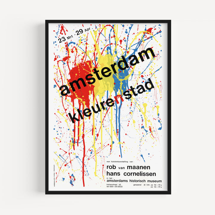 Amsterdam Color City by Hans Cornelissen Poster