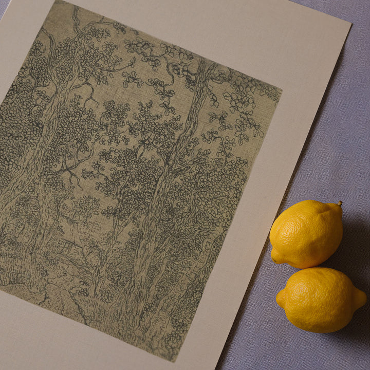 Antique Woodland Textile Poster