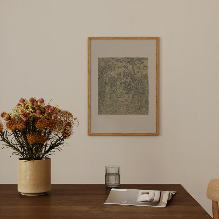 Antique Woodland Textile Poster