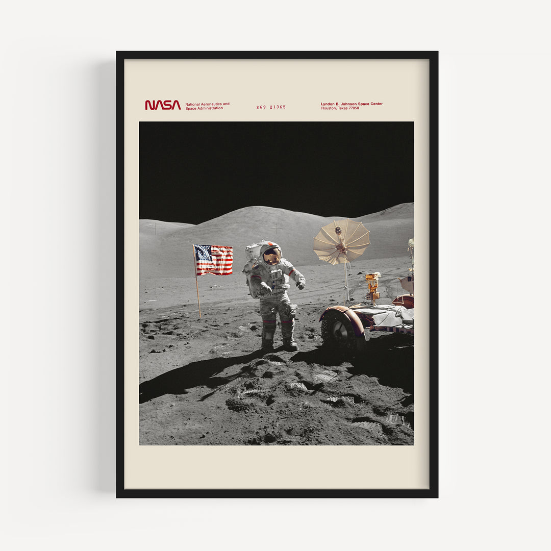 Apollo 17 Moonwalk Poster