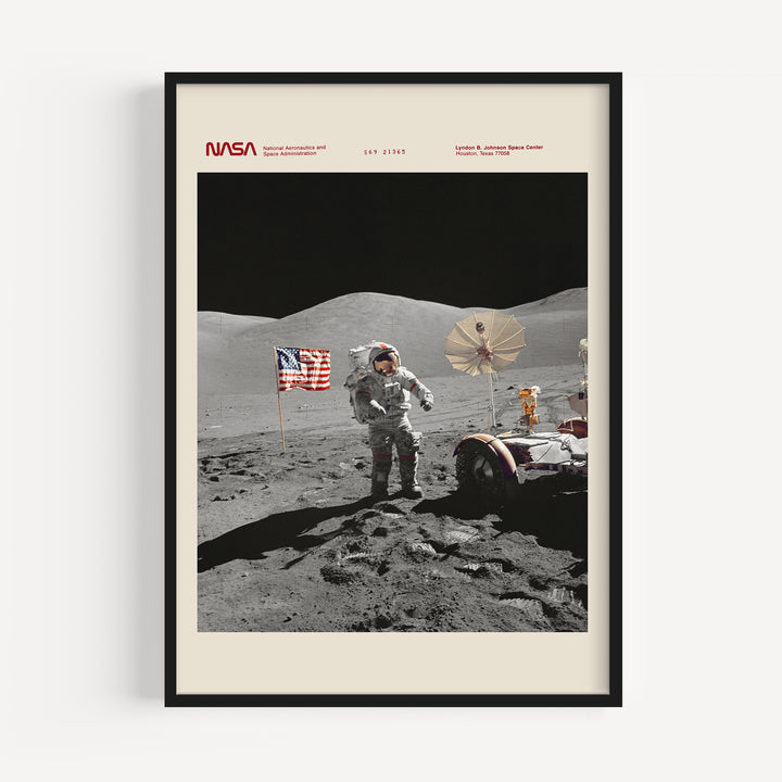 Apollo 17 Moonwalk Poster