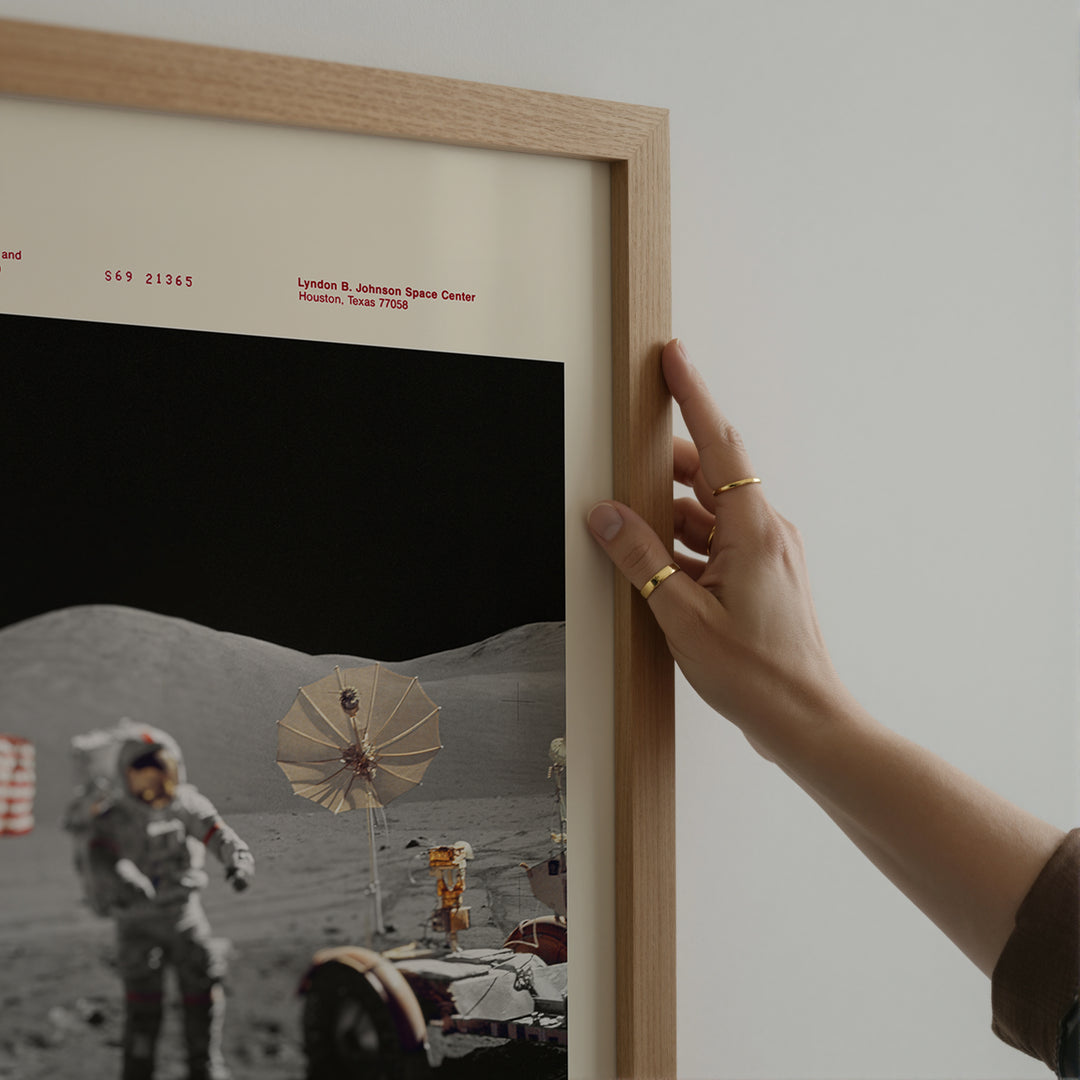 Apollo 17 Moonwalk Poster