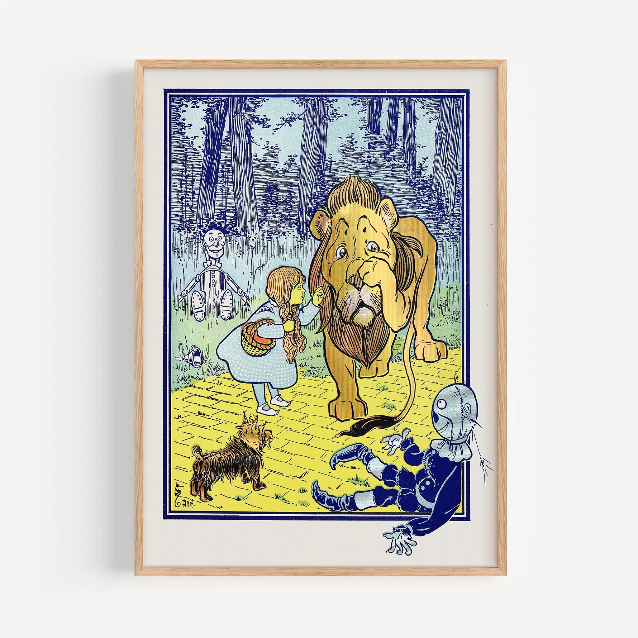 1950 Wood Frame Vintage Poster ポスター Ashamed