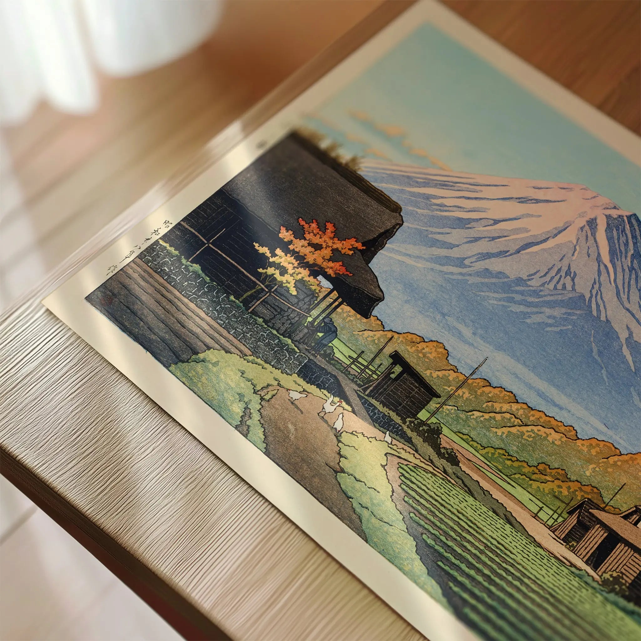 Hasui Kawase Poster - Autumn in Funatsu Mount Fuji - Poster Room