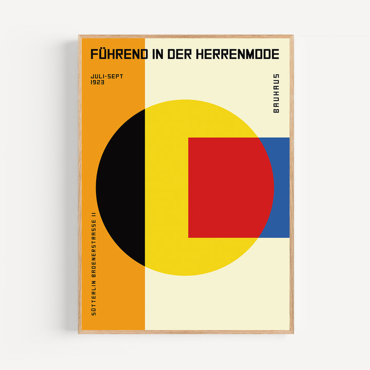 Bauhaus Circle and Square 1923 Poster