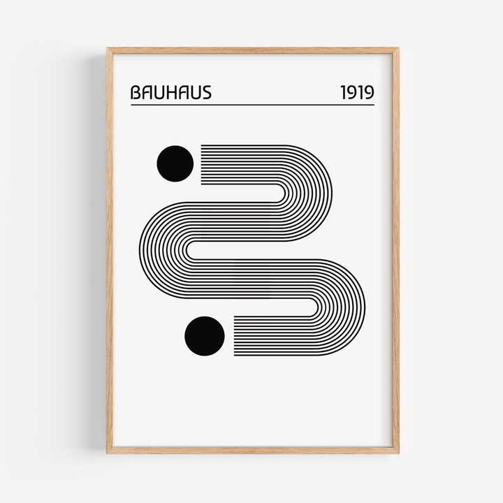 Black Curves - Bauhaus Poster