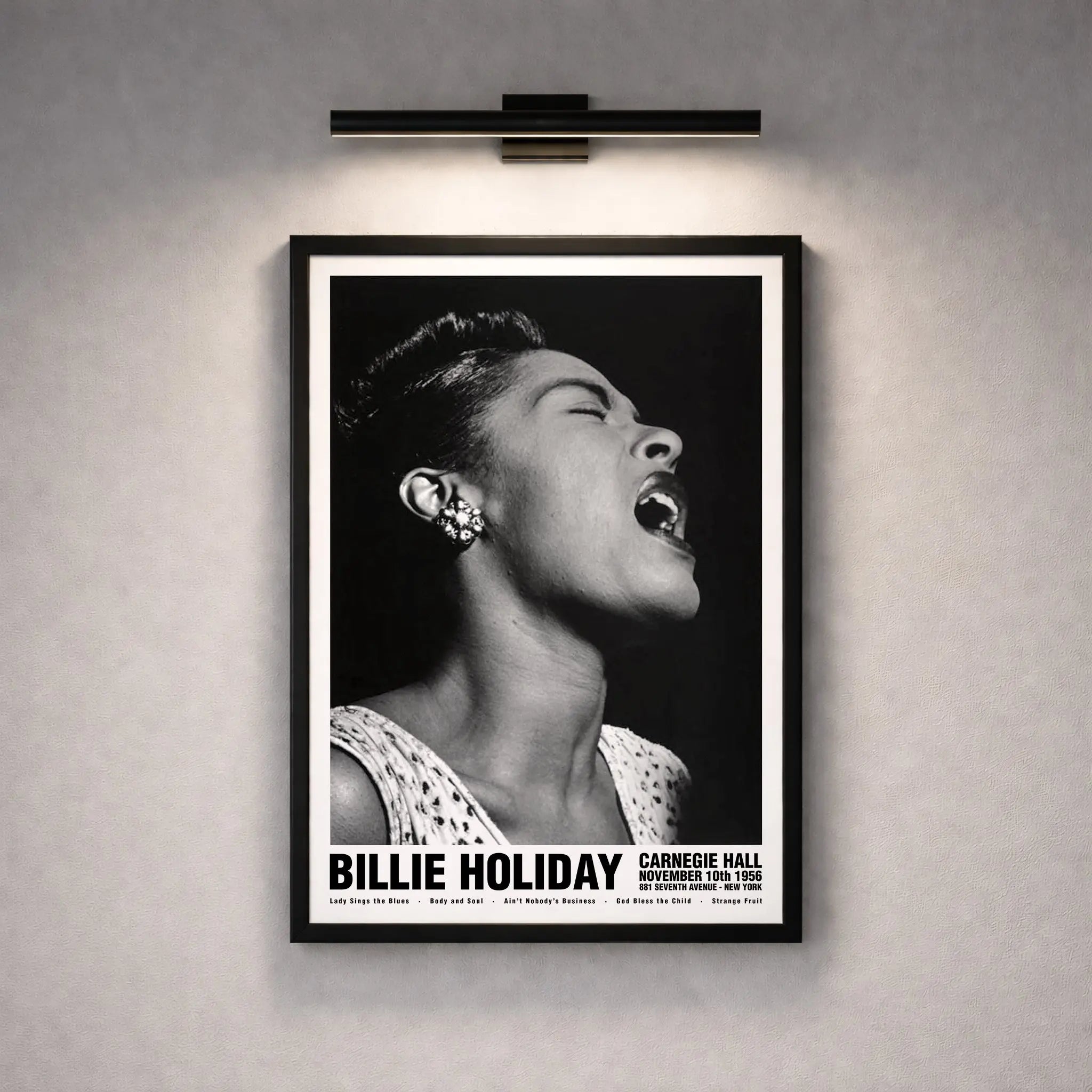Billie Holiday Jazz Concert Poster – Poster Room
