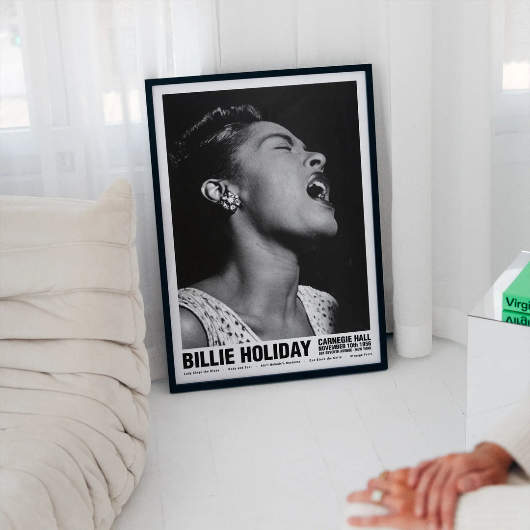 Billie Holiday Jazz Concert Poster Poster Room