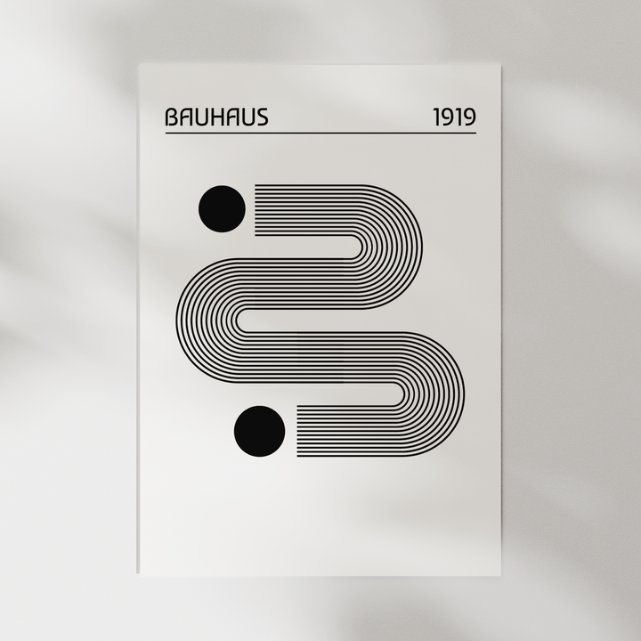 Black Curves - Bauhaus Poster