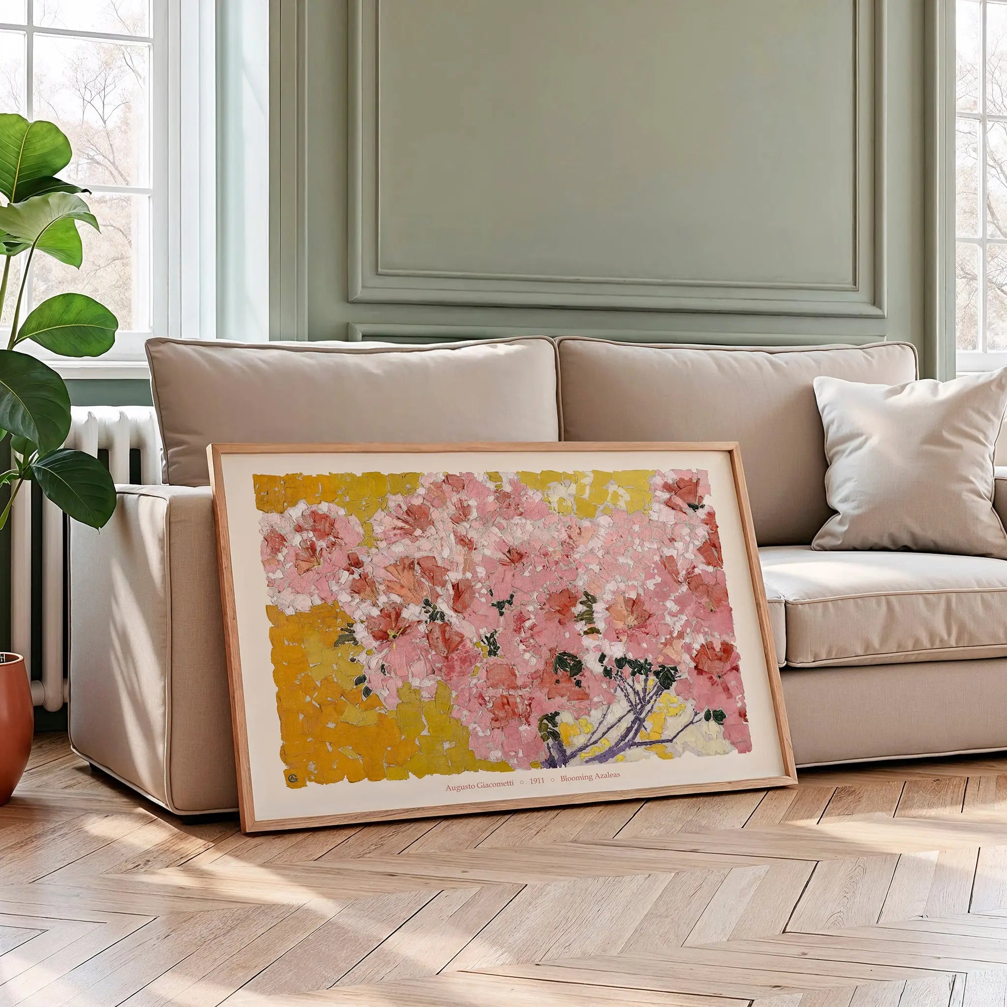 Blooming Azaleas by Augusto Giacometti Poster – Poster Room