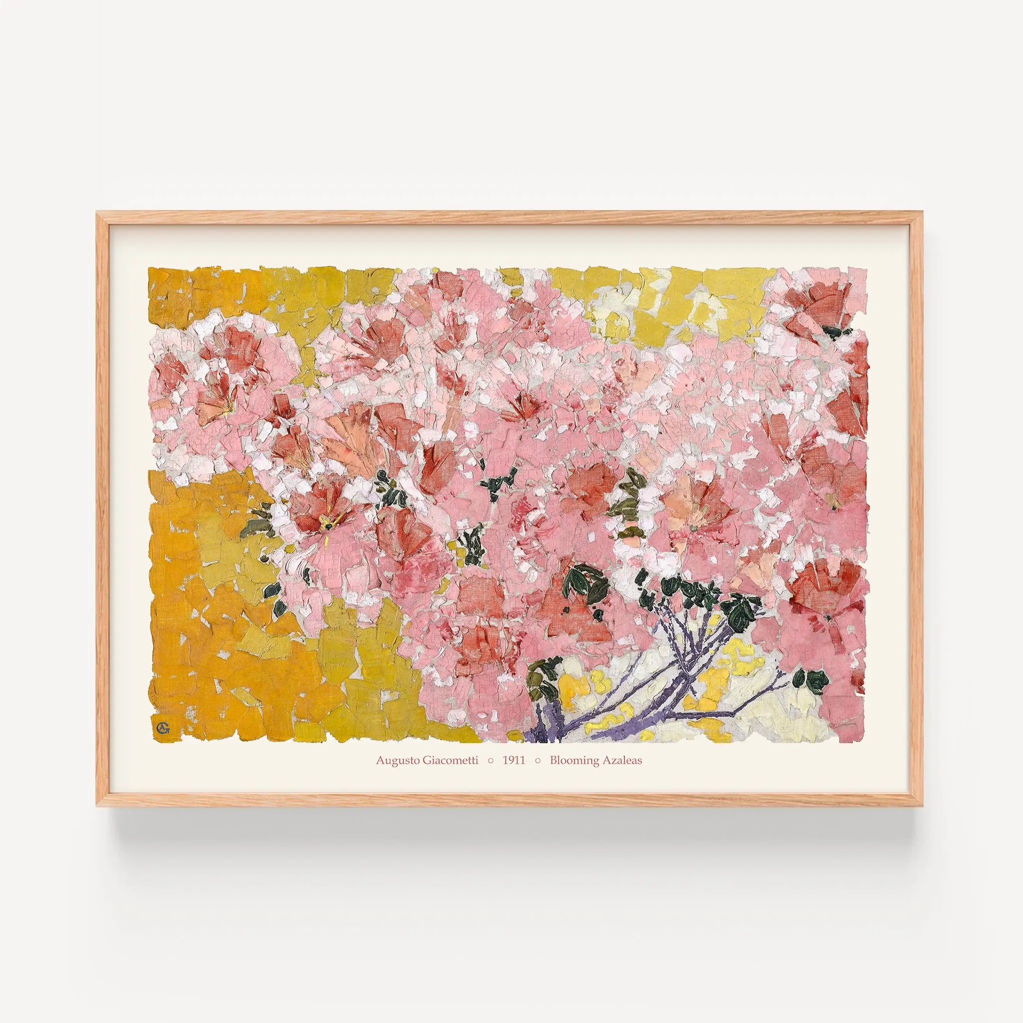 Blooming Azaleas by Augusto Giacometti Poster – Poster Room