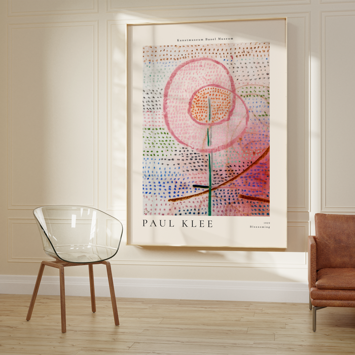 Blossoming by Paul Klee poster