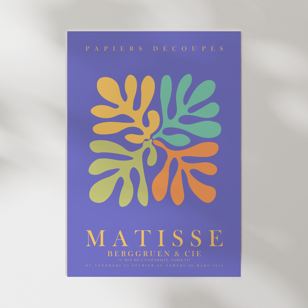 Blue Matisse Poster