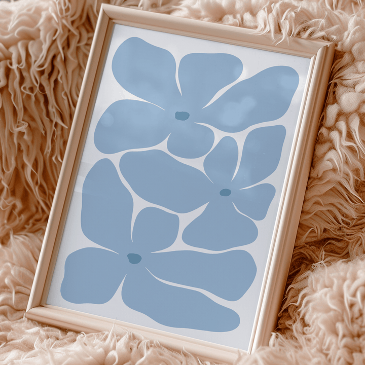 Matisse Flowers in Blue Poster set of 3 - Poster Room