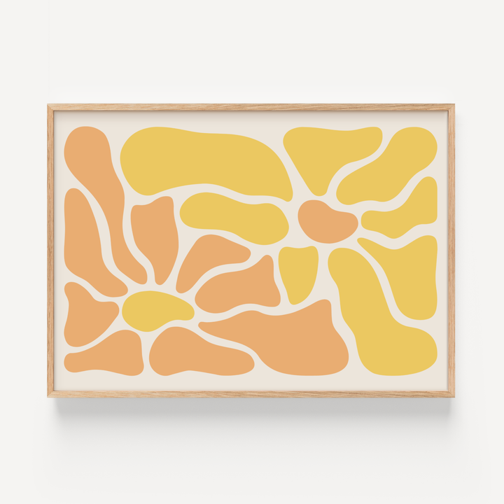 Flowers in Yellow and Orange poster