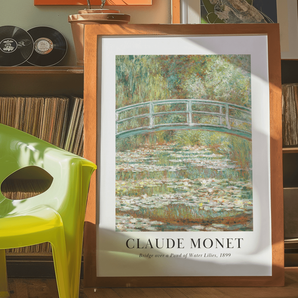 Bridge Over a Pond of Water Lilies - Claude Monet poster - Poster Room