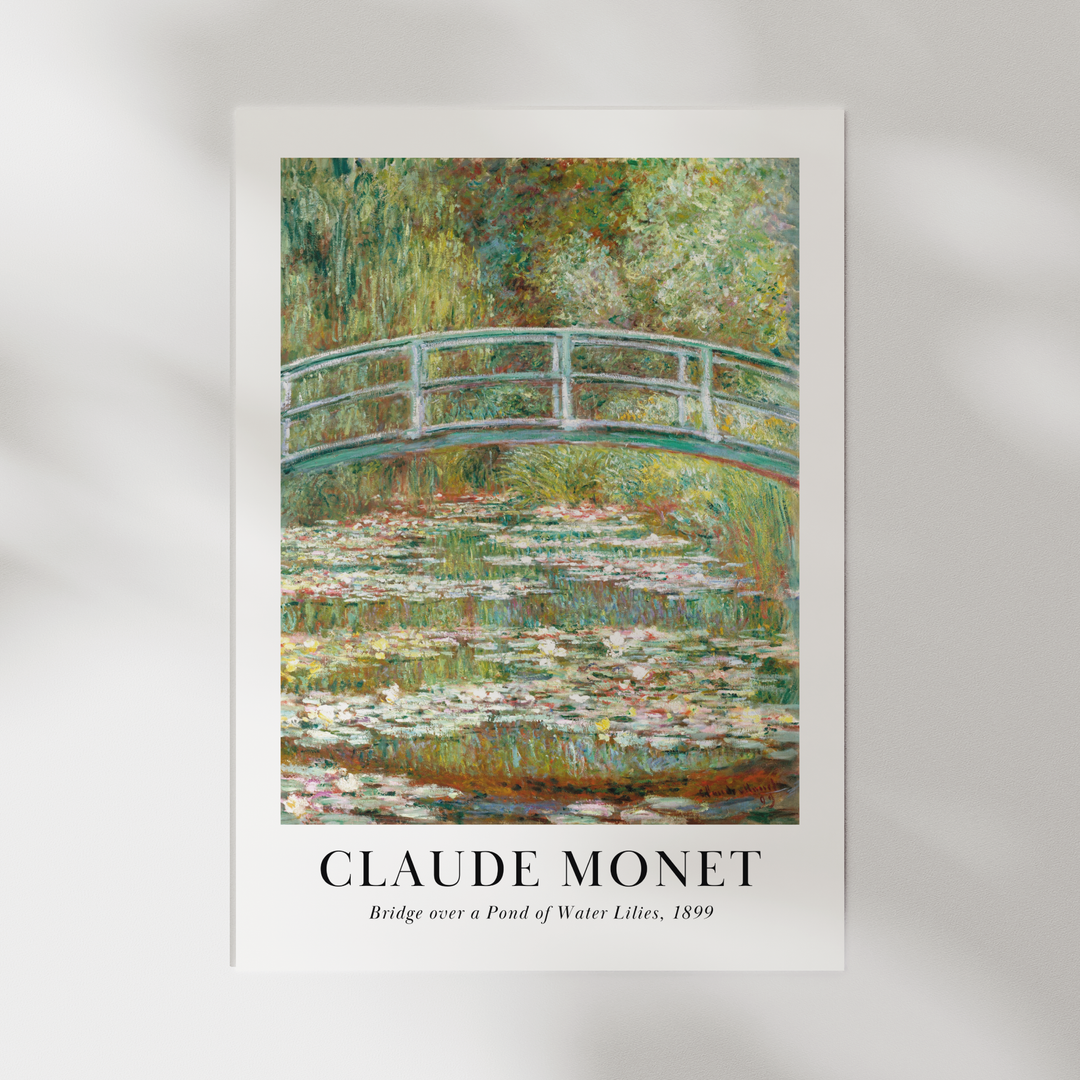 Bridge Over a Pond of Water Lilies - Claude Monet poster