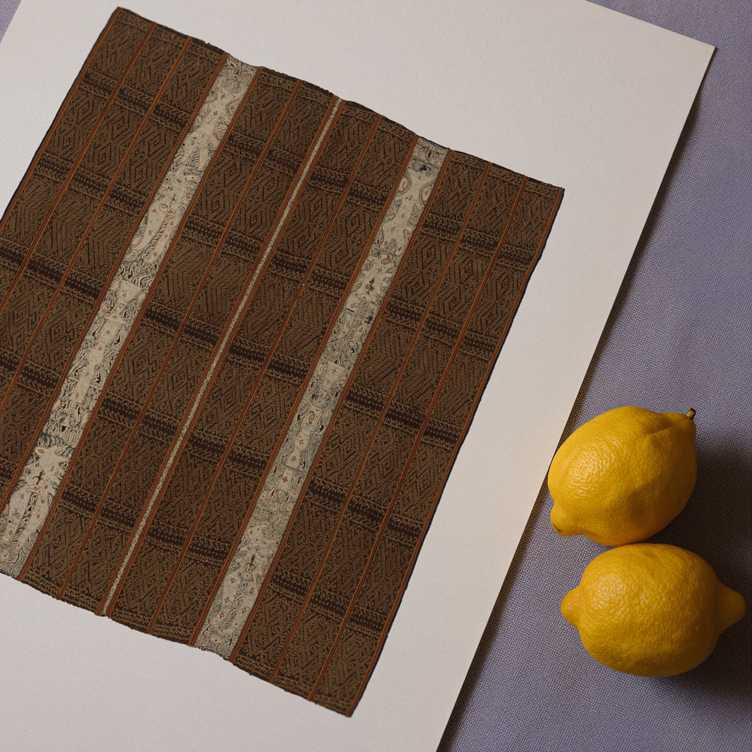 Brown Antique Textile Poster