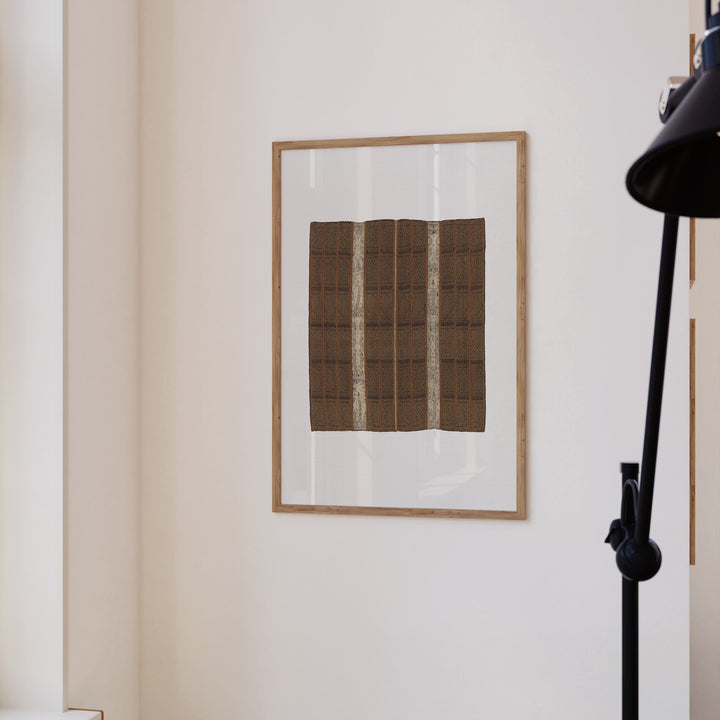 Brown Antique Textile Poster