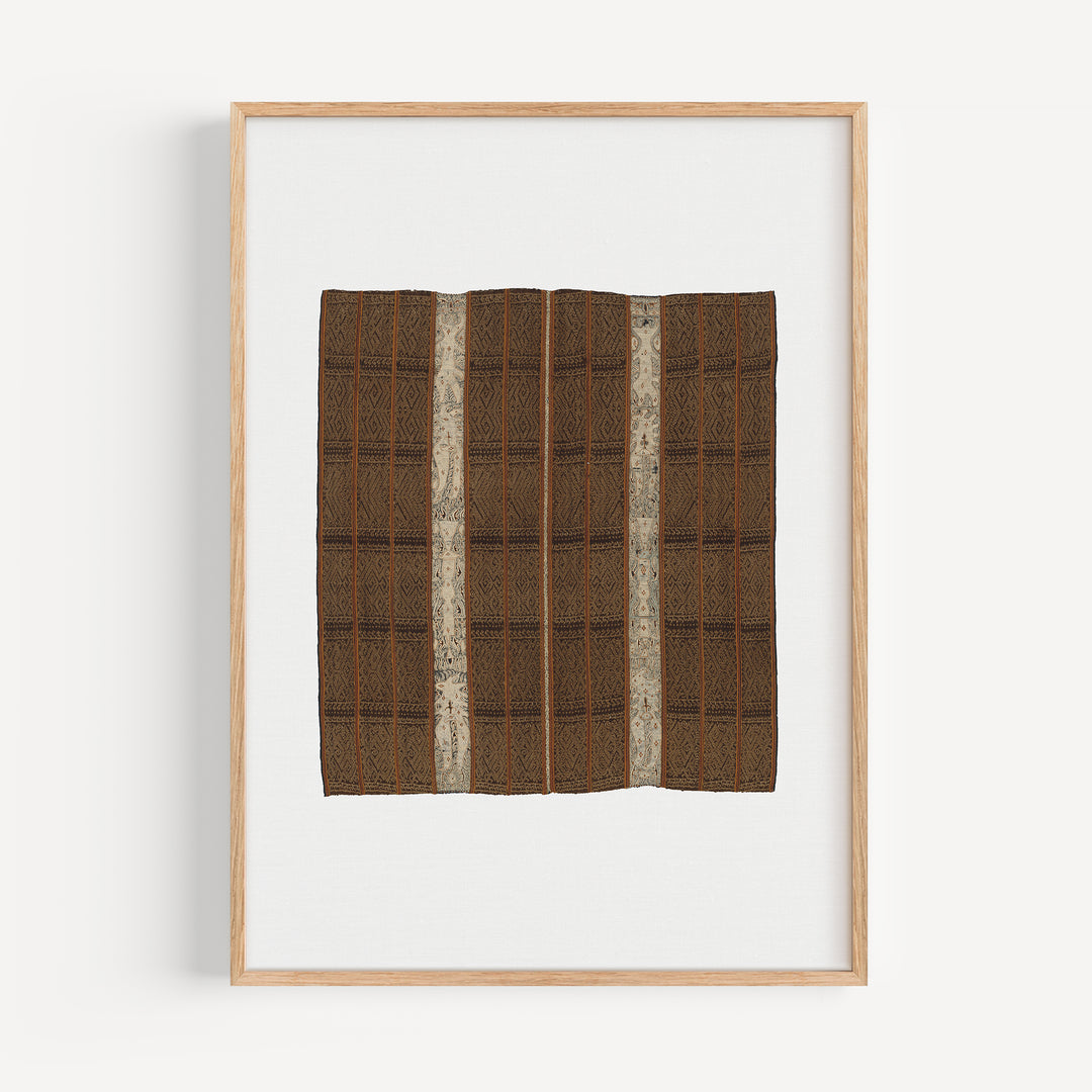 Brown Antique Textile Poster