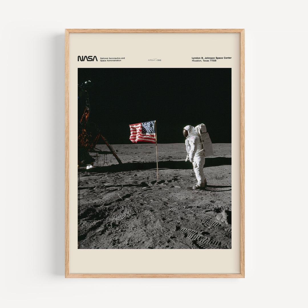 Buzz Aldrin Apollo 11 Moon Landing Poster